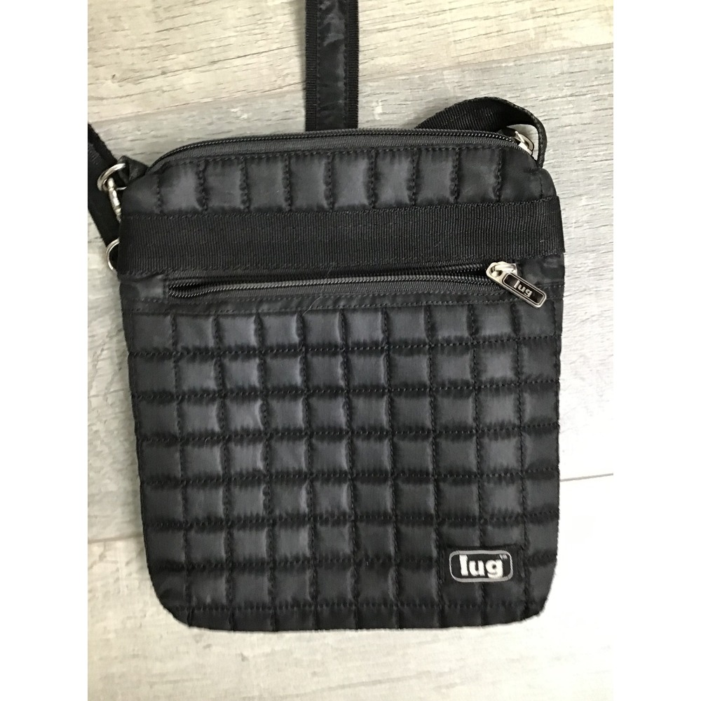 Lug Women's Black Adjustable Strap Skipper Shoulder Pouch Crossbody Bag - Picture 5 of 6